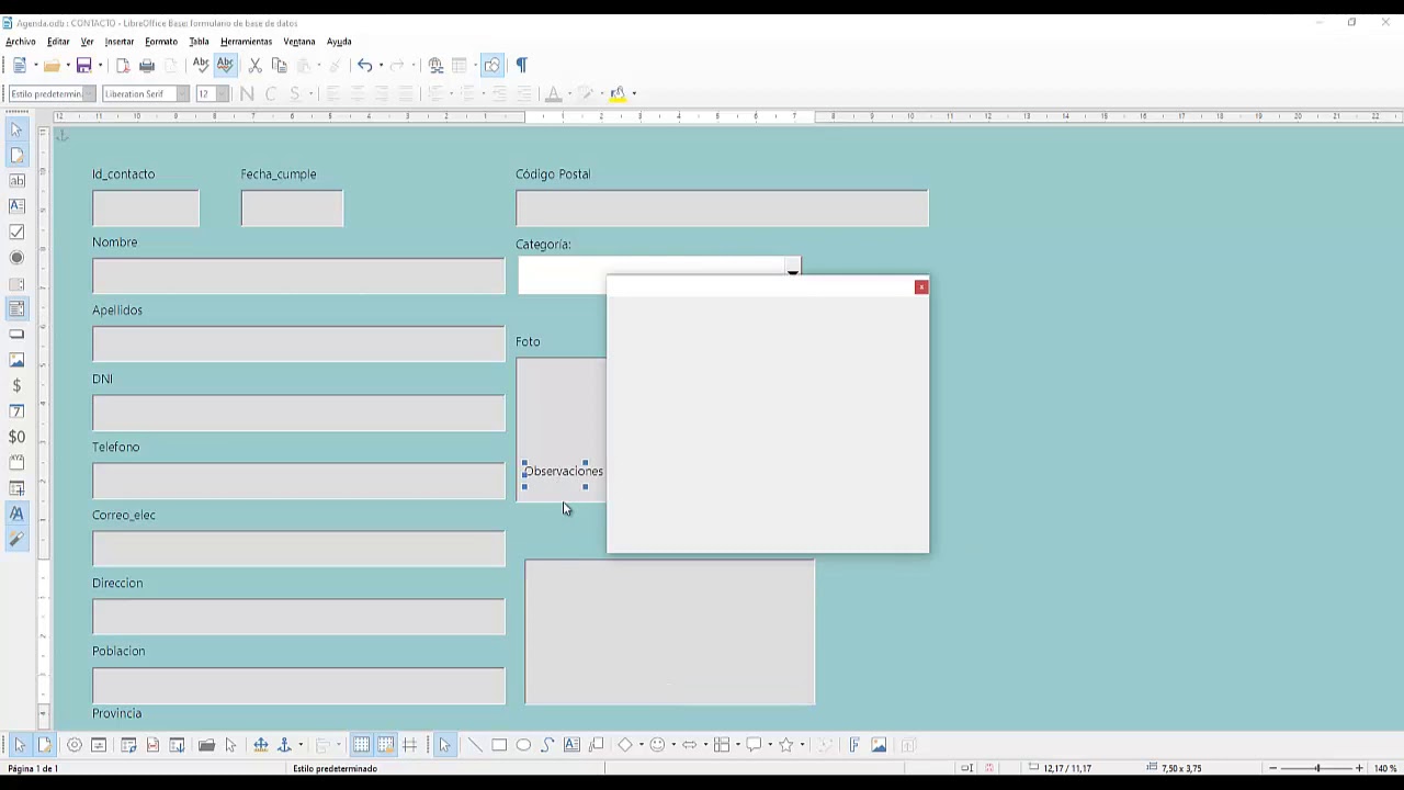 LibreOffice - Formularios