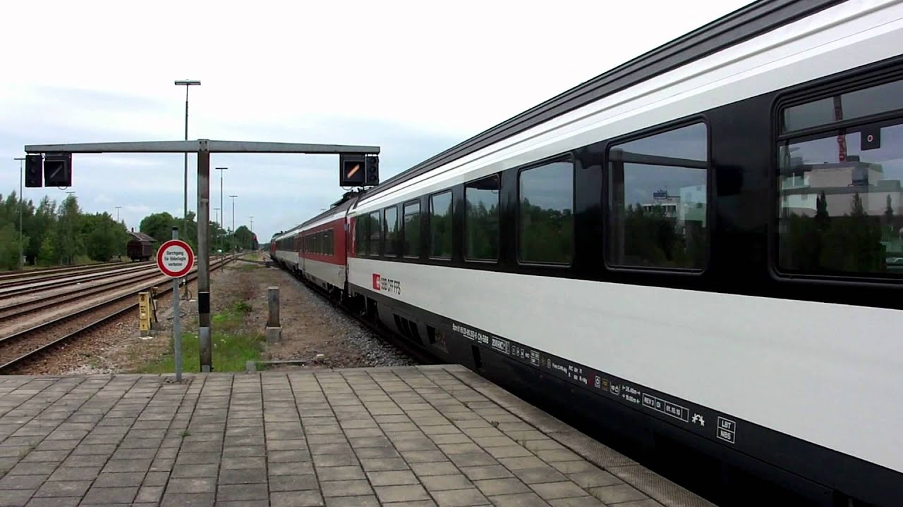 ► DB Br 218 Doppeltraktion mit SBB EC 191 (Lindau - München)