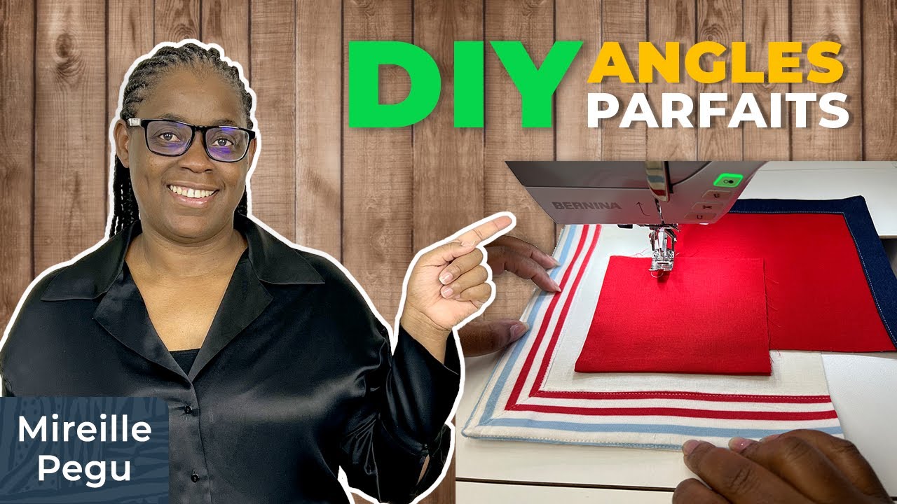 3 Techniques De Couture  D'angle Droit 🌟 Technique De Couture Pour Débutants | Mireille Pegu