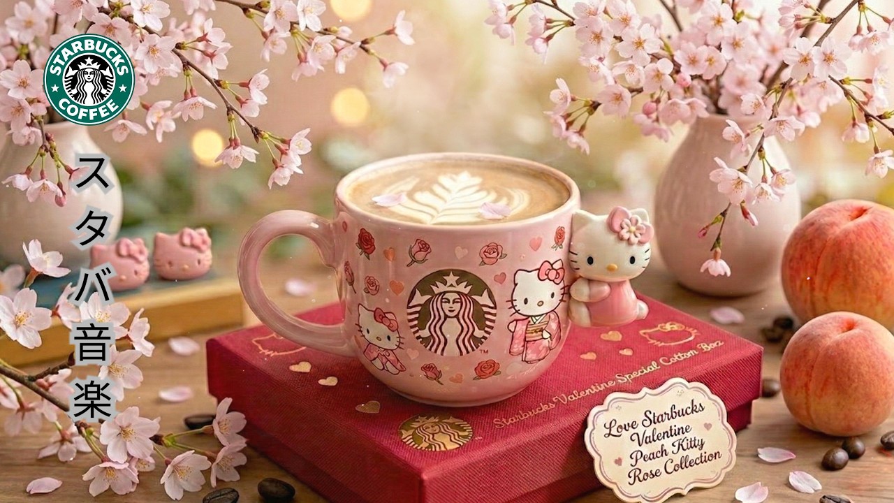 途中広告なし】 3月のスターバックスカフェで最高の春の音楽 - 春の朝に甘いコーヒーを一杯 -  穏やかな春のジャズ音楽は気分を高め、効率的に仕事をするのに役立ちます