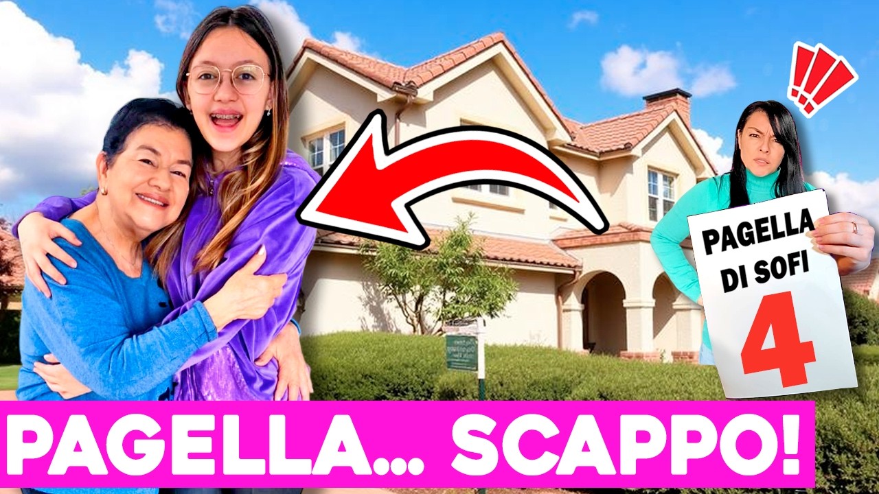 BRUTTA PAGELLA! SOFI SCAPPA E VA A VIVERE A CASA DELLA NONNA ROSY