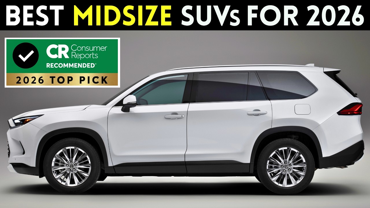 Top 5 Best Midsize SUVs For 2026 (Most Reliable and Affordable)