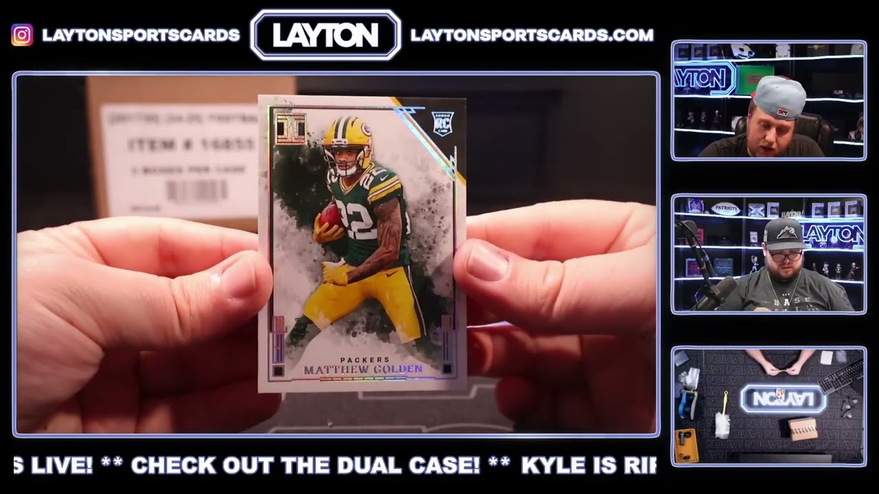 Mega Dual Case NFL 2025 и 2024 Panini Impeccable Football Hobby СЛУЧАЙНЫЕ КОМАНДЫ