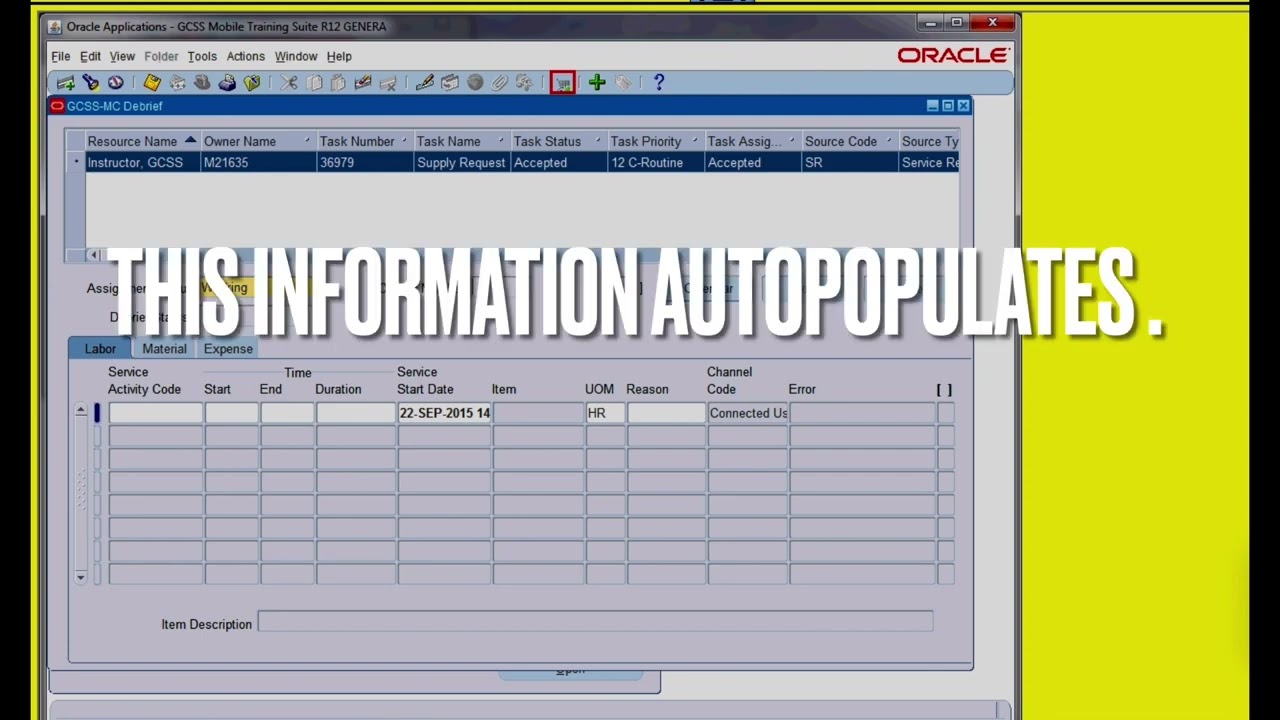 How to create a GCSS-MC SR request