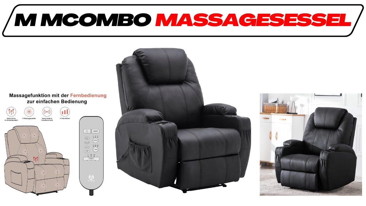 M MCombo Relaxsessel im Test-Vergleich🥇G&uuml;nstiger Massagesessel mit Liegefunktion