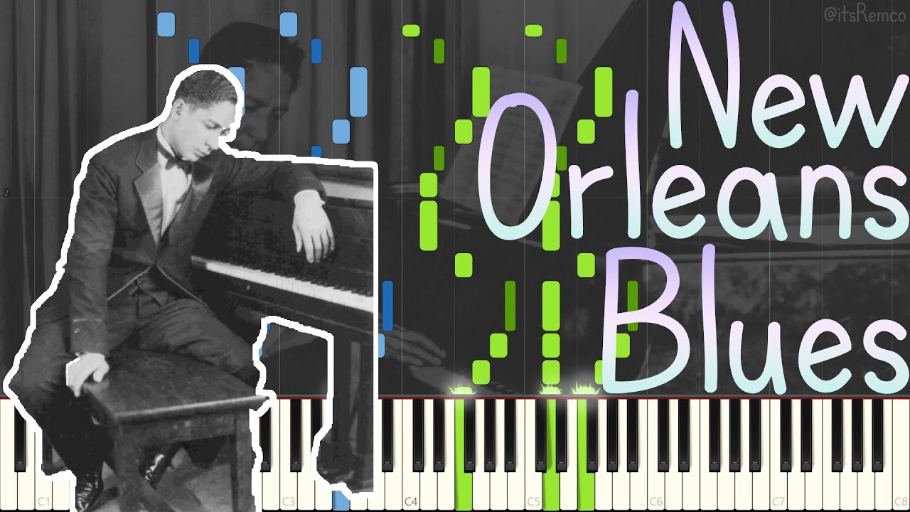 Jelly Roll Morton - New Orleans Blues 1925 (Classic New Orleans Jazz / Ragtime / Blues Synthesia)