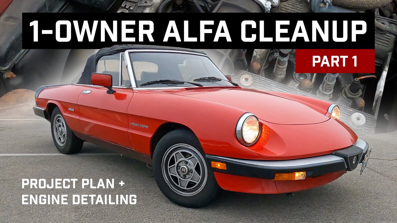 Мойка Alfa Romeo Spider для одного владельца. ЧАСТЬ 1: Планирование проекта и мойка двигателя пос...