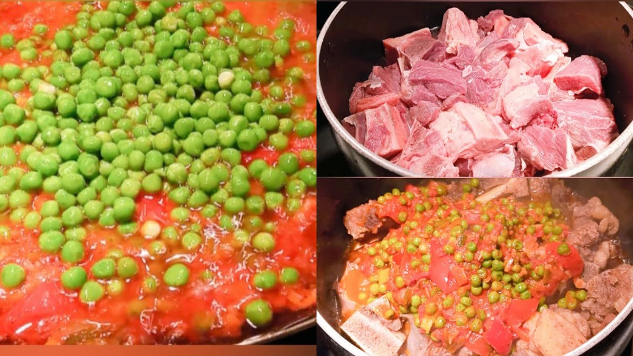 Viande de bœuf aux petits pois - Recette simple et facile