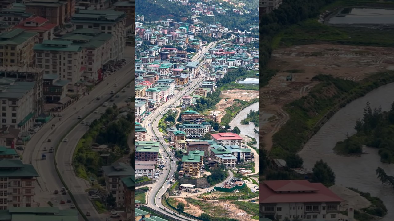 Thimphu city 💚 #travel #thimphu #bhutan #asia #himalayas #city