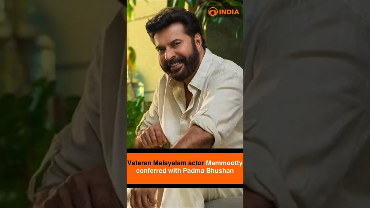 Veteran Malayalam actor Mammootty conferred with Padma Bhushan