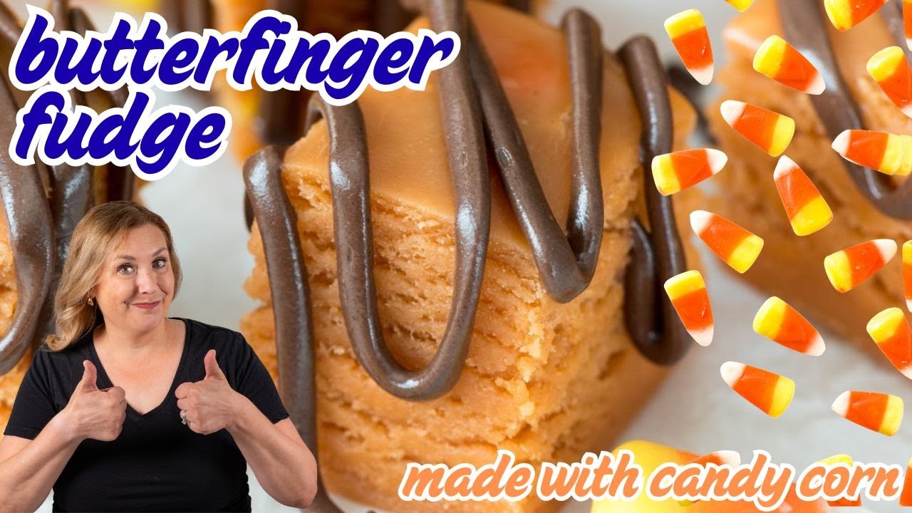 FUDGE with CANDY CORN that tastes like a BUTTERFINGER!