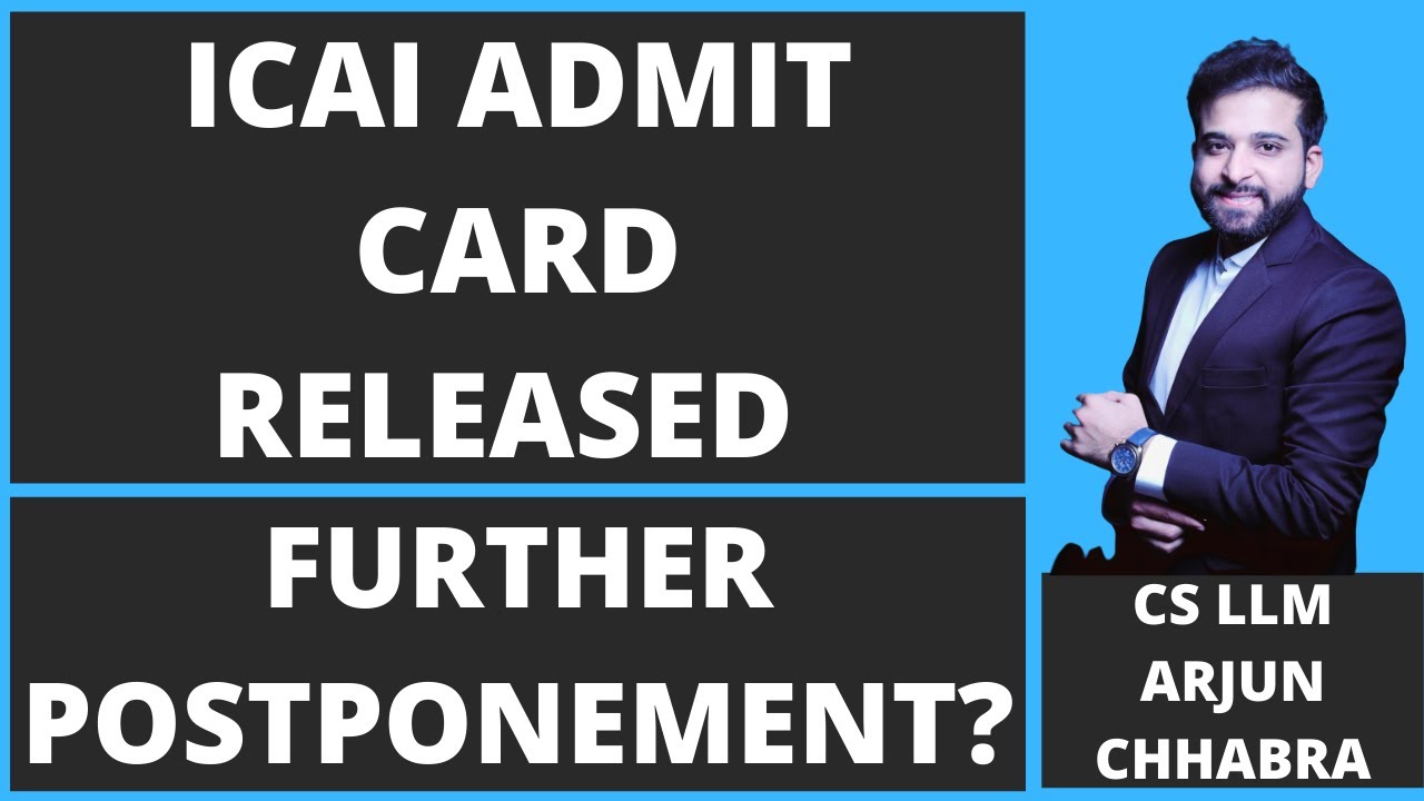 ICAI ADMIT CARD | ICAI ANNOUNCEMENT | CA EXAM | ICAI EXAM UPDATE | ICAI LATEST ANNOUNCEMENT | UPDATE