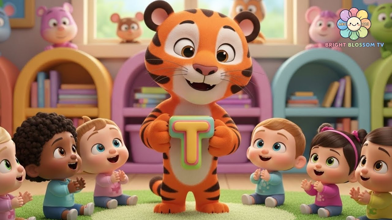 Learn Letter T | T for Tiger 🐯 | ABC Learning for Toddlers