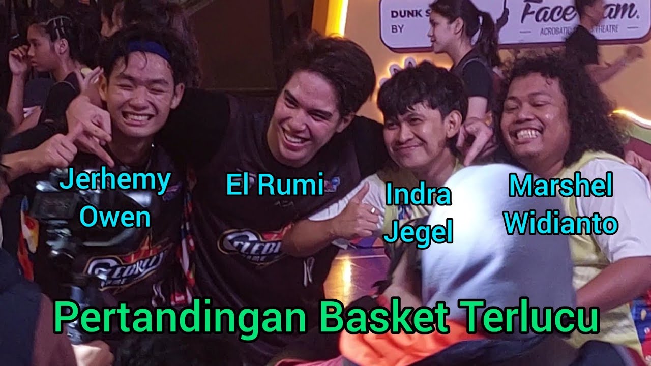 Pertandingan basket EL RUMI & JERHEMY OWEN vs INDRA JEGEL & MARSHEL WIDIANTO di Good Day DBL