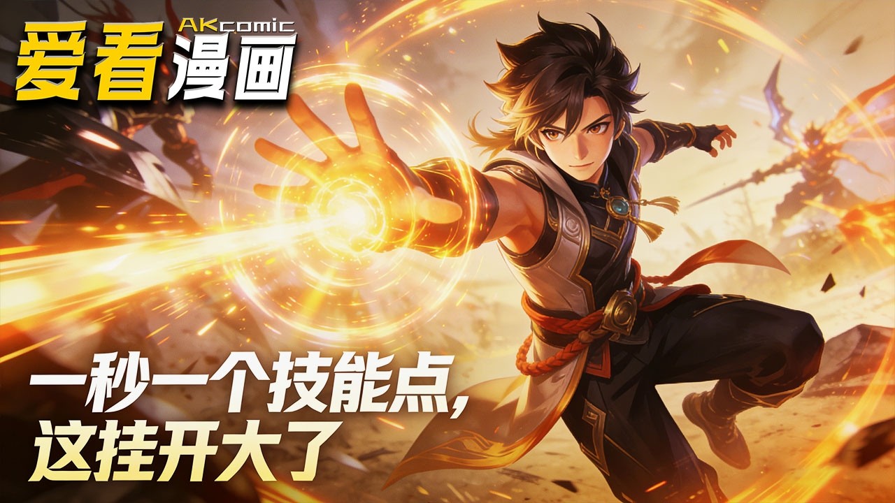 🔥【全新动漫来袭】《一秒一个技能点，这挂开大了》秦炎转职觉醒神级天赋，技能点无限刷，多系魔法碾压诸天神明！！！#anime #动画 #爱看漫画 #爽文