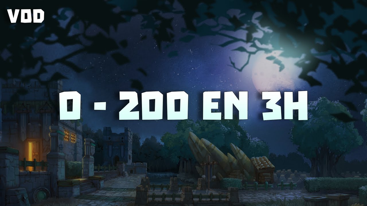 UP 0 - 200 en 3H : Préparation des 6 Ceintures des ombres sur WAKFU