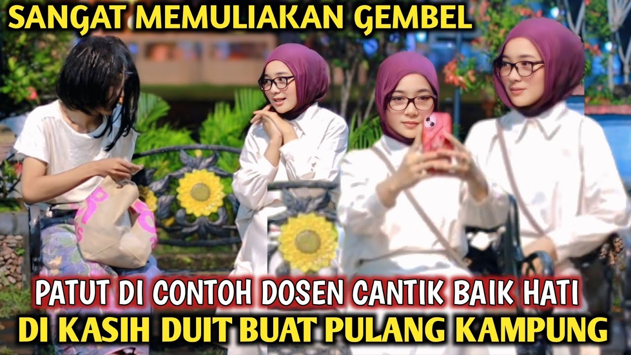 PRANK SHOLAWAT!! DOSEN CANTIK BANTUIN GEMBEL YANG LAGI KESUSAHAN 