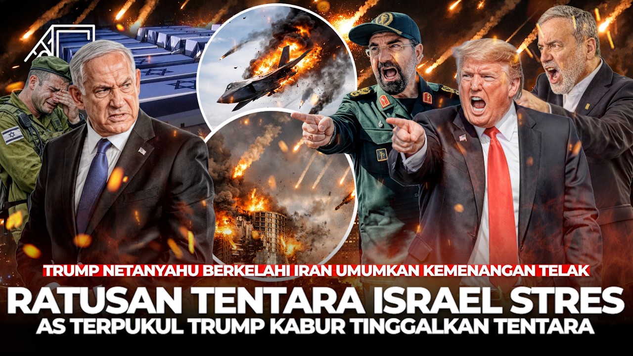 Iran Deklarasikan Kemenangan? Trump Netanyahu Saling Serang Ratusan Tentara Stres Pesawat Ditemb4k