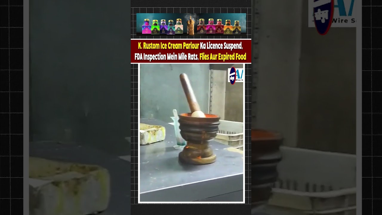 K. Rustom Ice Cream Parlour Ka Licence Suspend, FDA Inspection Mein Mile Rats, Flies Aur Expired