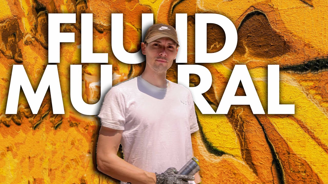 FLUID-Style Mural malen | Entspannter Spray-Nachmittag mit Erklärungen