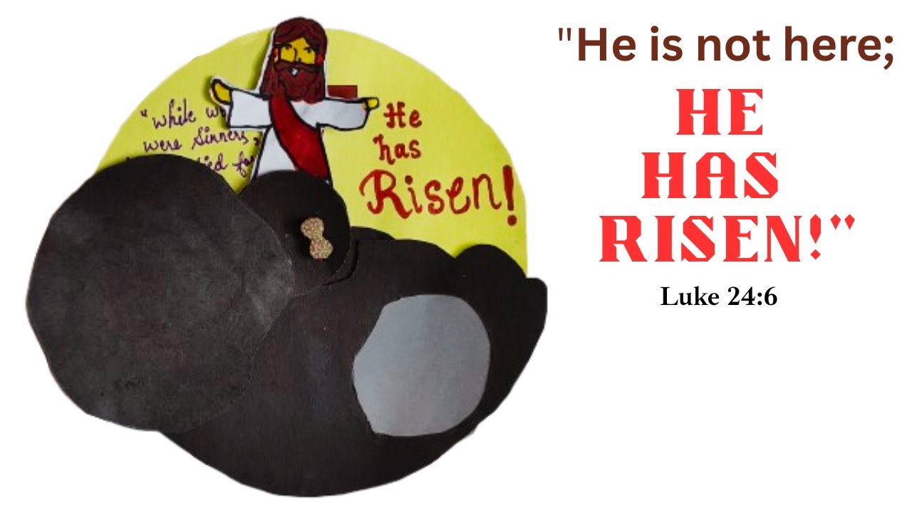 He is Risen!-  &ndash; Empty Tomb Bible Craft for Easter Sunday, Good Friday & Resurrection Day