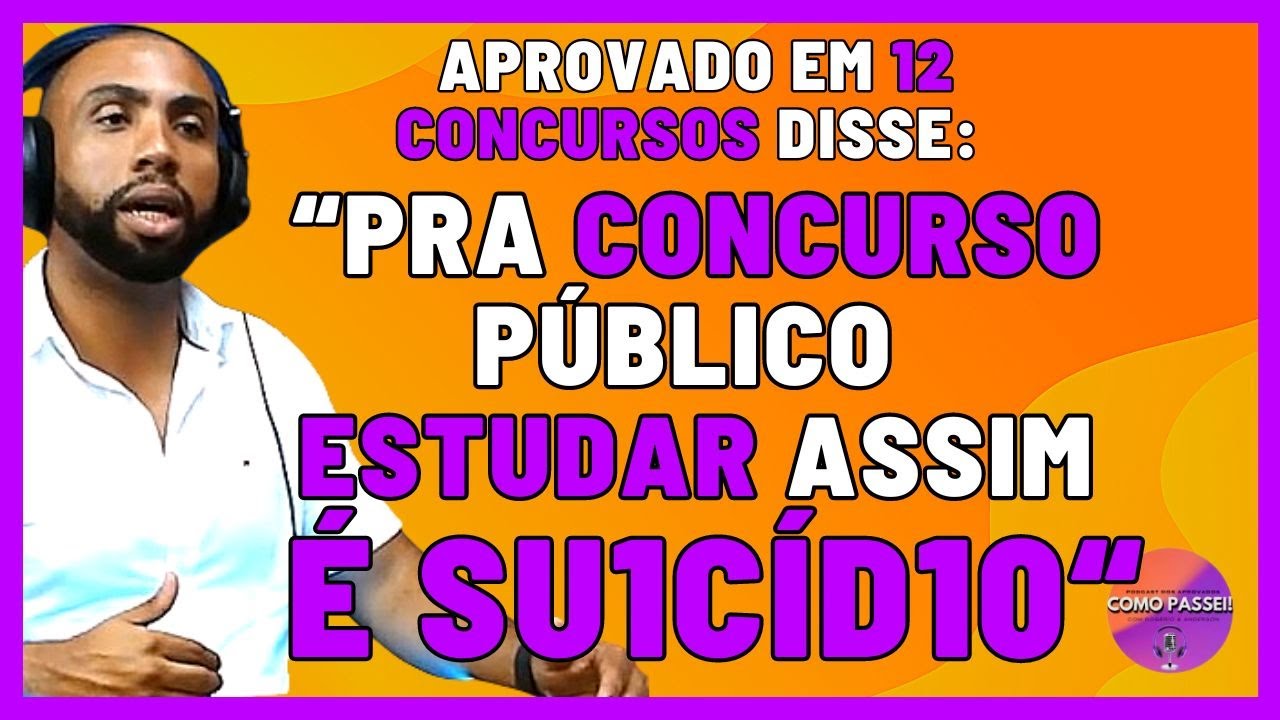 O Concurseiro Jamais Deve Estudar Desta Forma Para Provas de Concursos