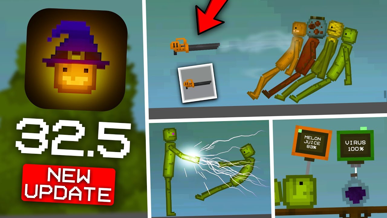 NEW UPDATE 32.5! NEW ABILITIES! NEW MECHANISMS in Melon Playground