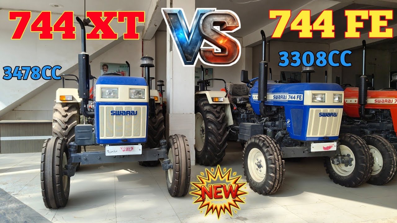 Swaraj 744 XT VS 744 FE 🦍Comparison Video 💥