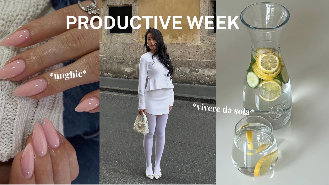 PRODUCTIVE WEEK IN MY LIFE (reset day, unghie, skincare routine,night routine, morning routine)