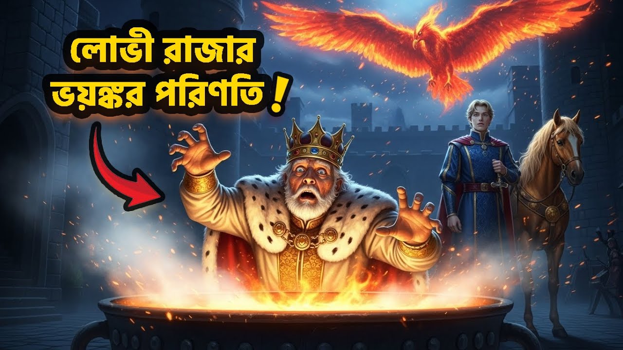 ফুটন্ত দুধে ঝাঁপ! | লোভী রাজার ভয়ঙ্কর পরিণতি! অসম্ভব ৩টি শর্ত 👑 | Bangla Fairy Tales