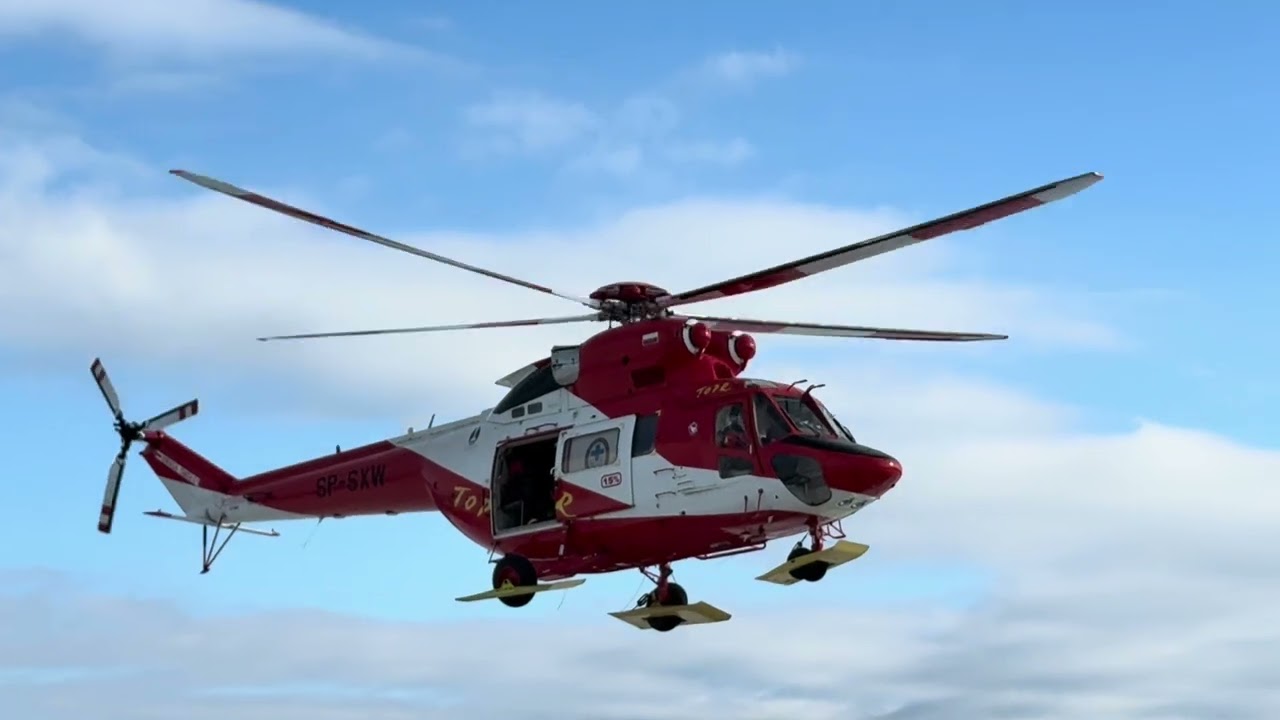 Odlot Śmigłowca W-3 Sokół TOPR Nowy Targ 2026 #video #videoshort  #poland  #polska  #aviation