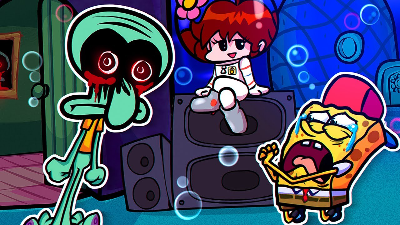 O MOD INSANO DO BOB ESPONJA! Friday Night Funkin VS The Squidward Tricky Mod Spongebob
