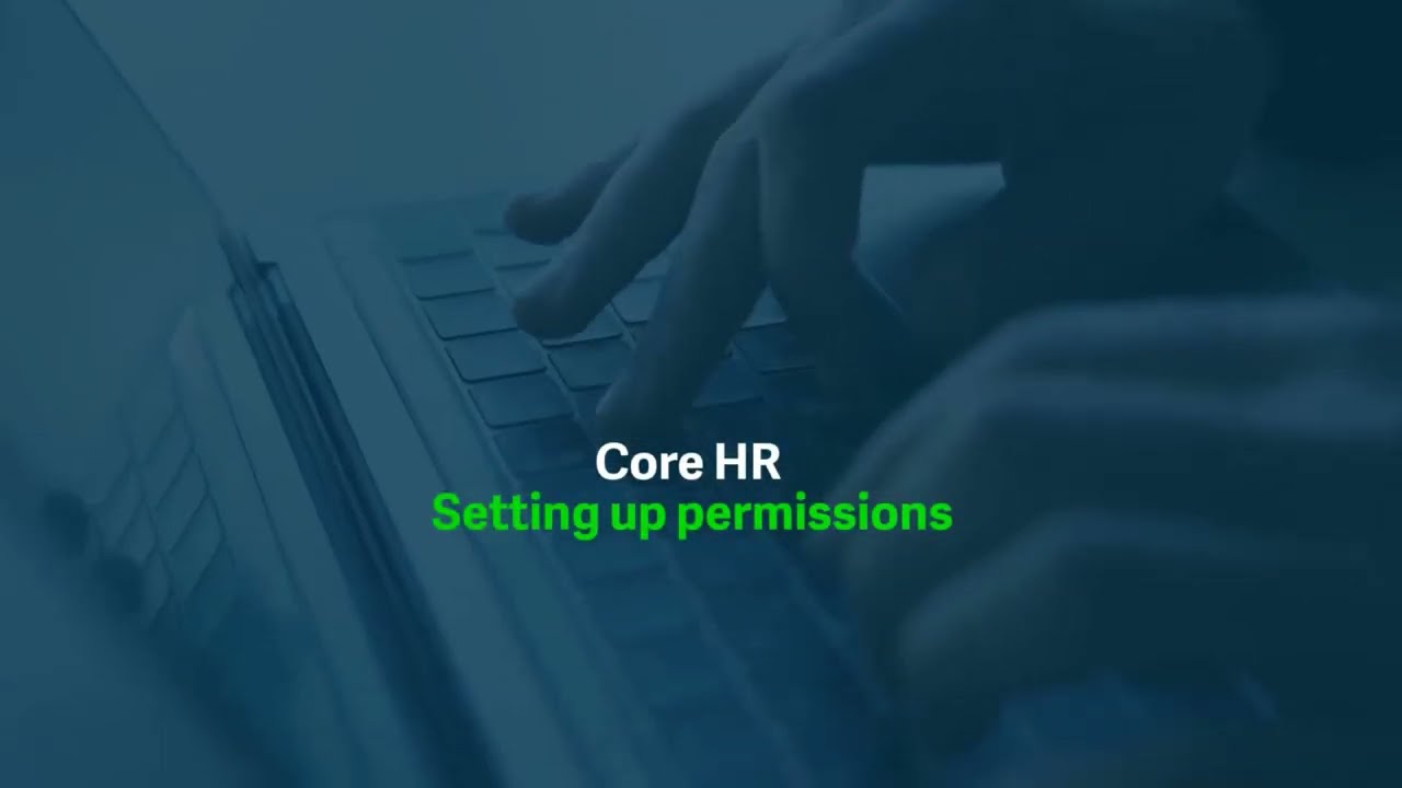Sage HR: Setting up permissions