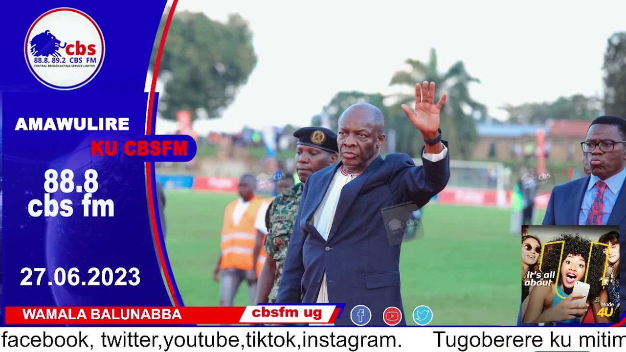 AMAWULIRE KU SSAAWA SSATU EZ'OKUMAKYA NE WAMALA BALUNABBA 27.06.2023