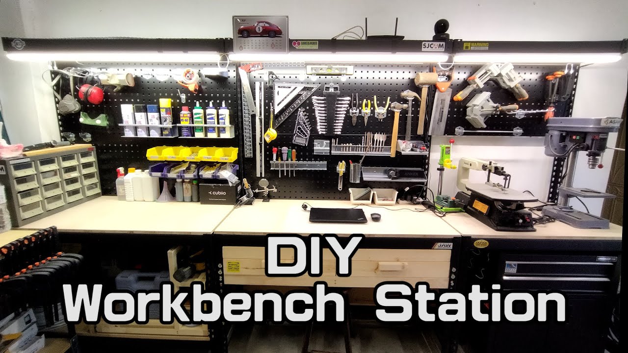 【工作室 Workshop】DIY角鋼工作站 | 工作室改造 |  DIY Workbench Station