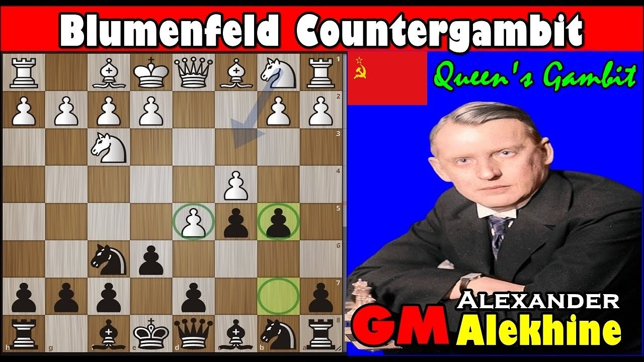 The Dynamic Blumenfeld Countergambit. Games Played By Alekhine, Naiditsch & Clyde Nakamura.