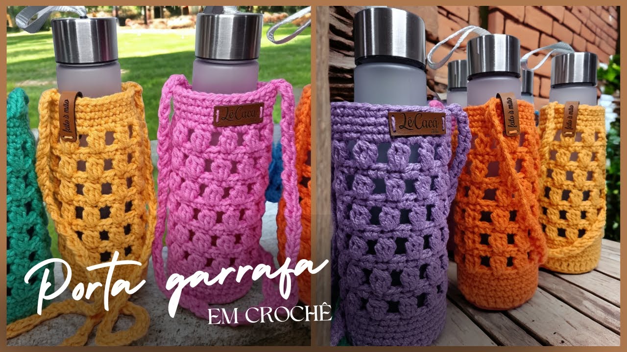 Porta garrafa em crochê