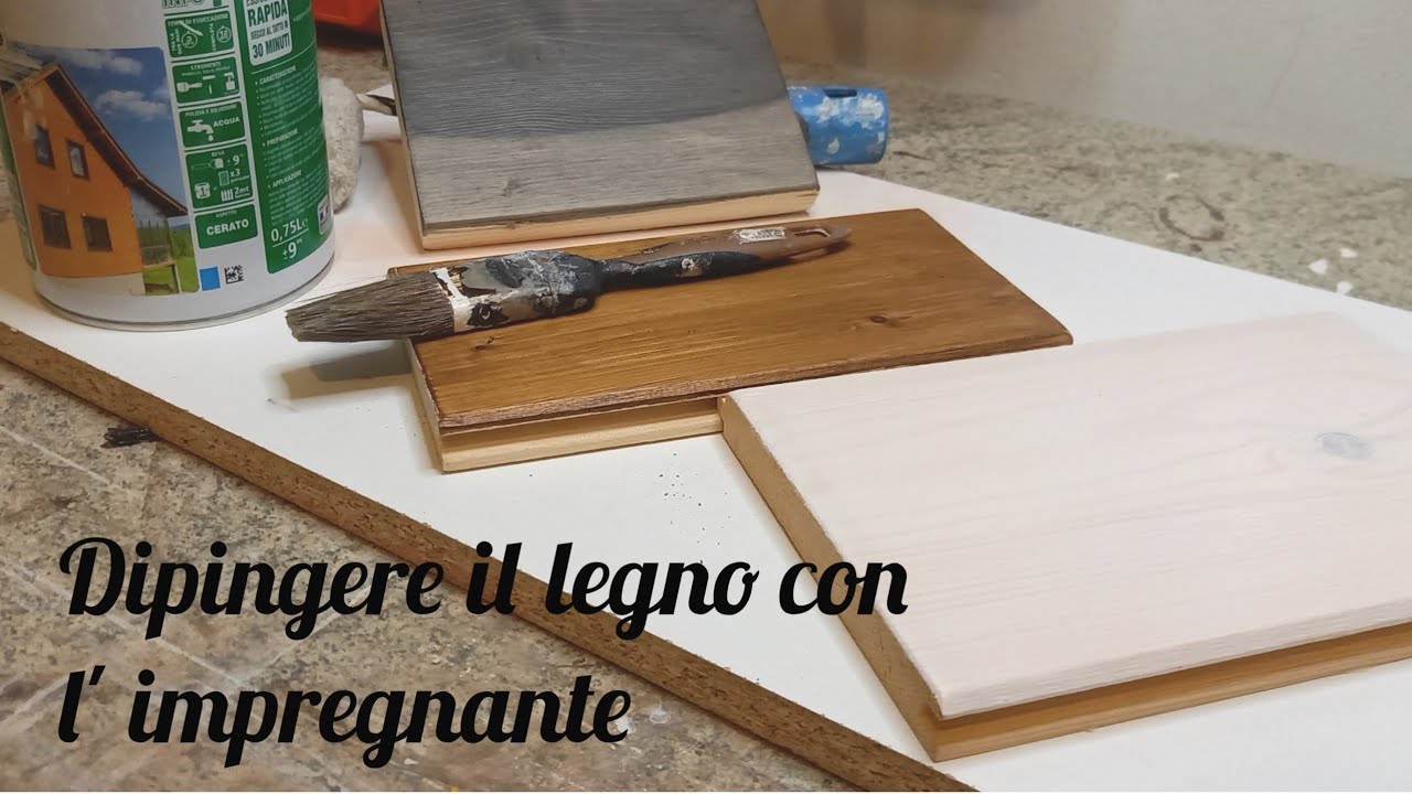 Dipingere il legno con l'impregnante