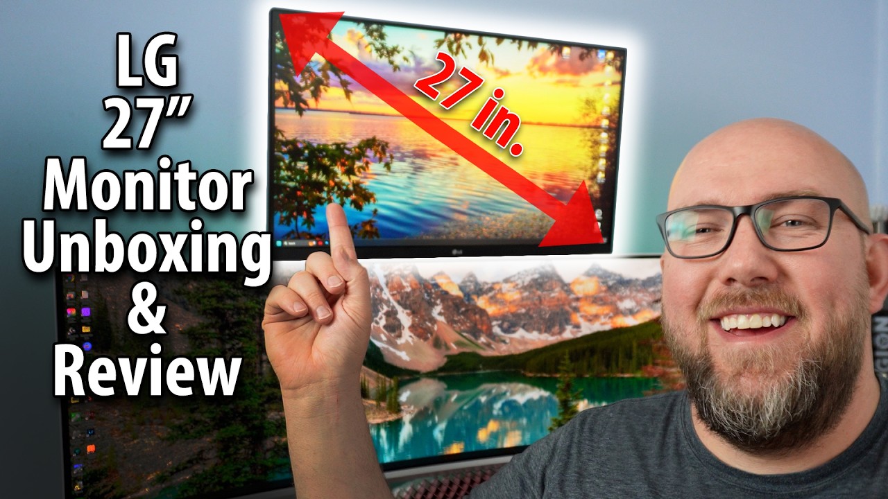 LG 27in 4K monitor Unboxing & Review