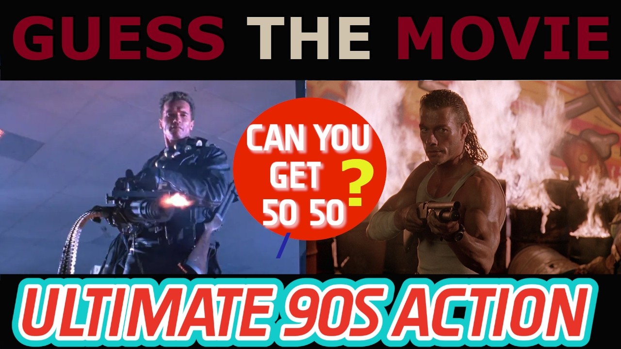 ULTIMATE 90s ACTION QUIZ: 50 Movies to Guess - Who is the #1 Legend?