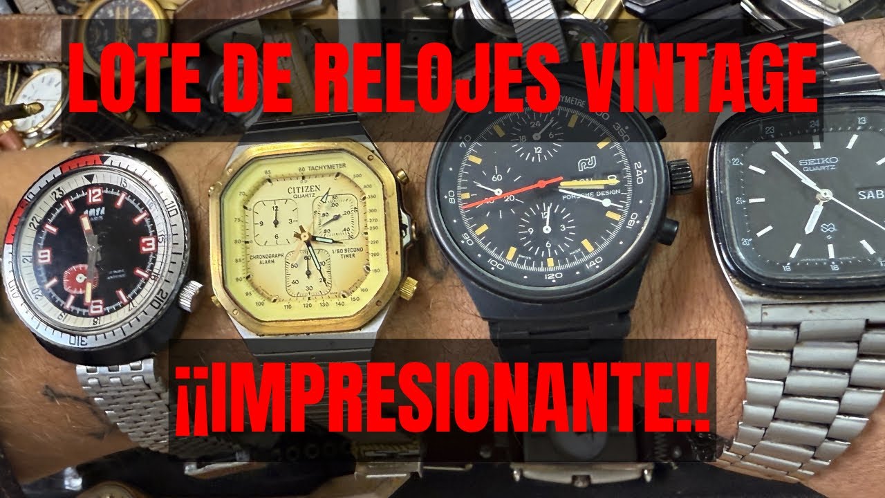 🔥LOTE INCREÍBLE DE RELOJES VINTAGE🔥 ¿Cuál os gusta más?