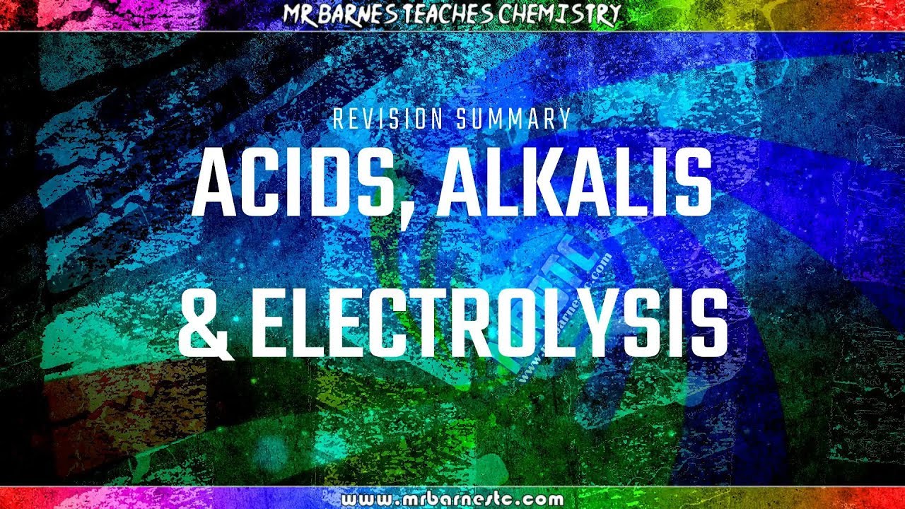 GCSE Chemistry 1-9 Topic 3 - Chemical Change Revision Summary - Acids, Alkali's and Electrolysis