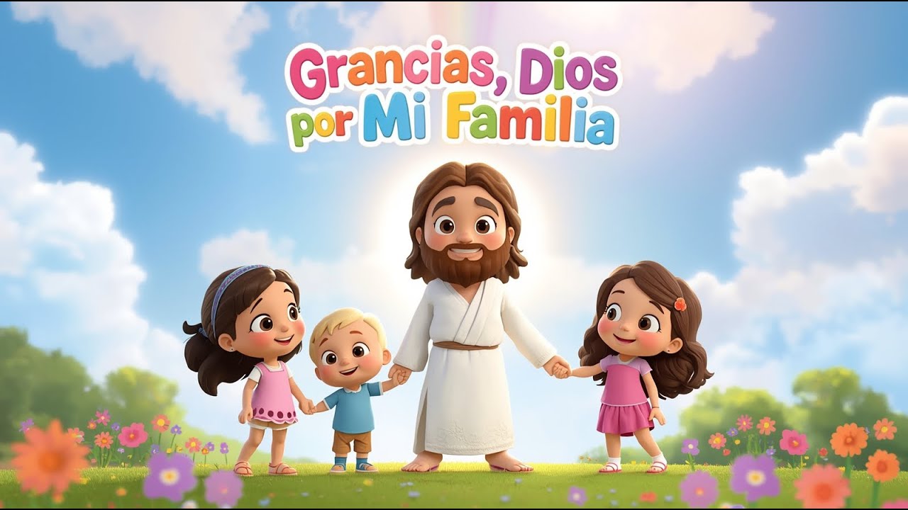 Canción Cristiana para Niños 💕 Gracias Dios por Mi Familia #CancionesCristianas #MúsicaInfantil