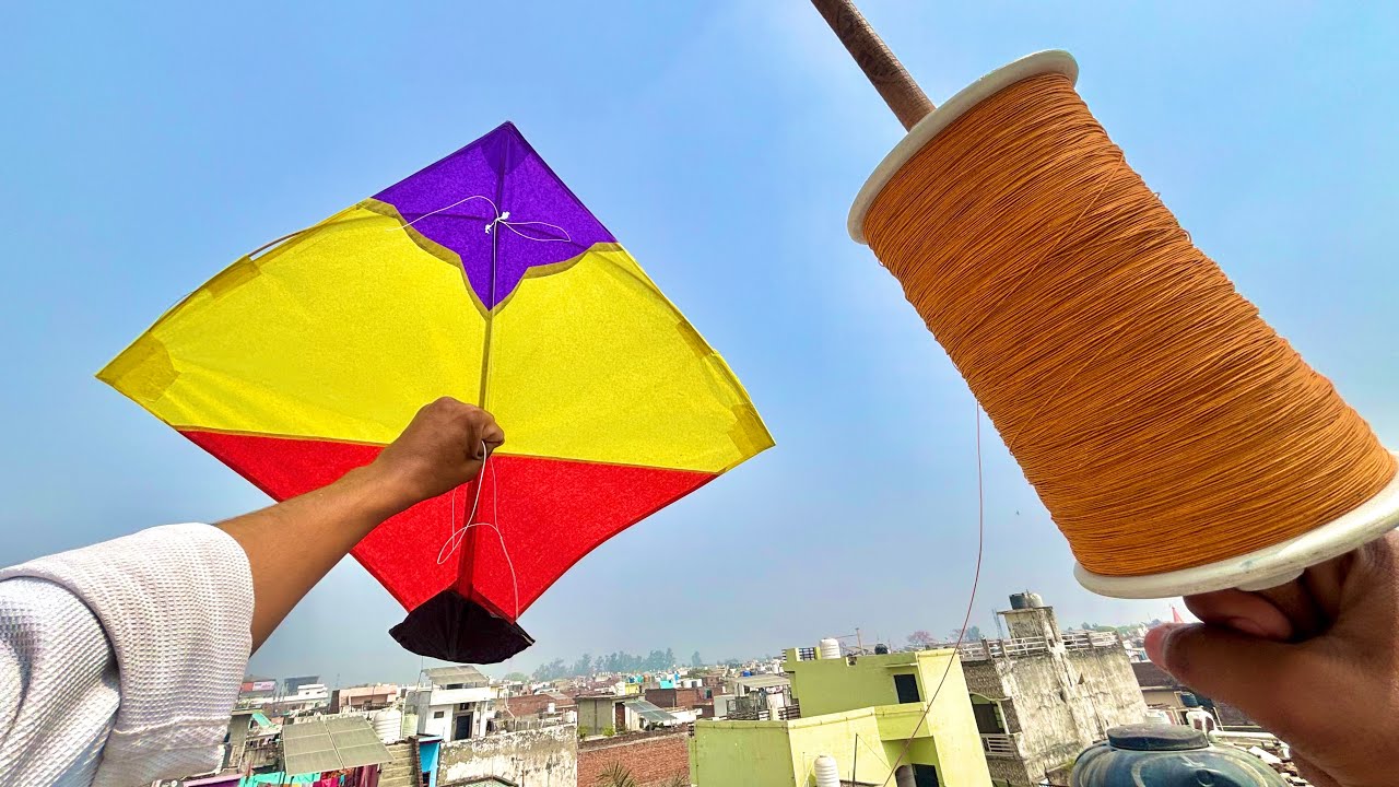 Большой запуск воздушных змеев и тестирование панды Манджи | бои воздушных змеев | разрезание воз...