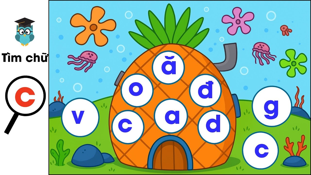 Trò Chơi Tìm 29 Chữ Cái| Giúp bé nhận biết và ôn tập chữ cái đã học nhanh nhất| Nguyễn Thị Lan Anh