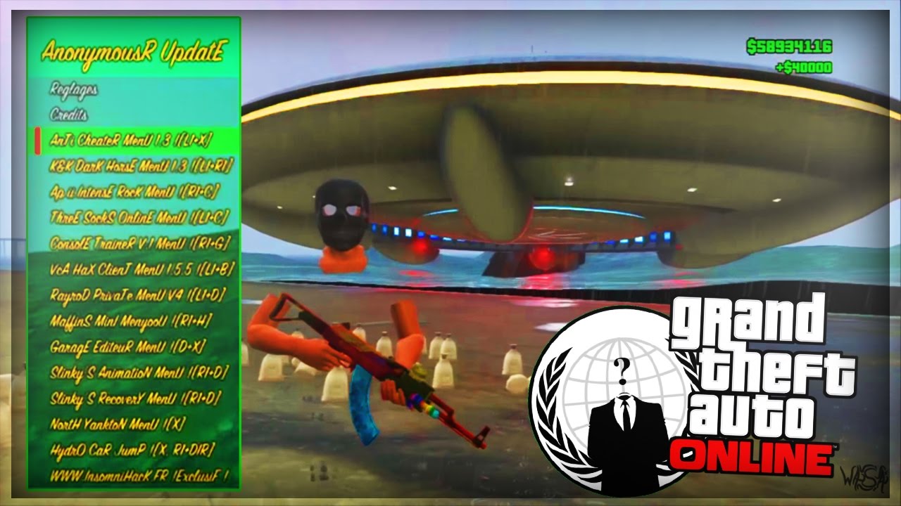 MOD MENU ANONYMOUS - GTA 5 ONLINE
