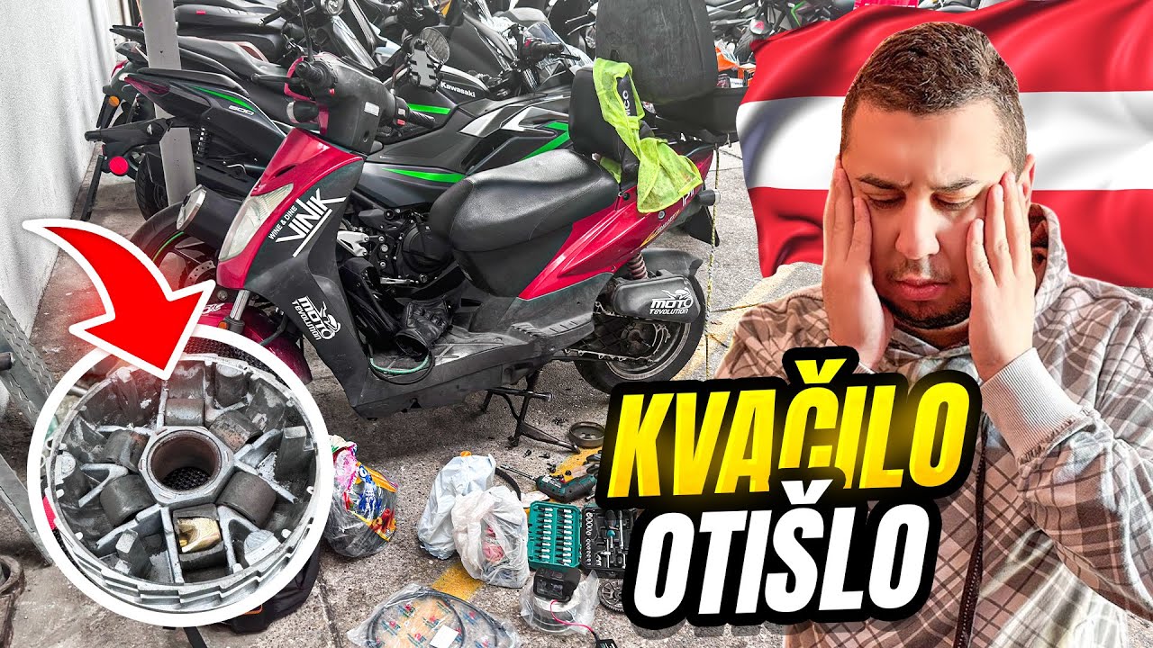 CRKAO MI JE SKUTER U CENTRU BECA *steta 300e*