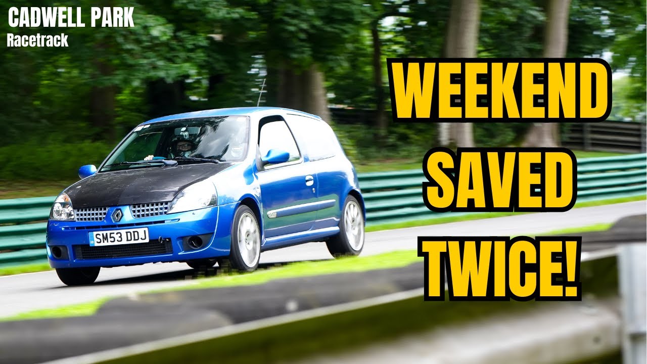 Cadwell Track Day Chaos! Clio Breaks Down & Trailer Issues