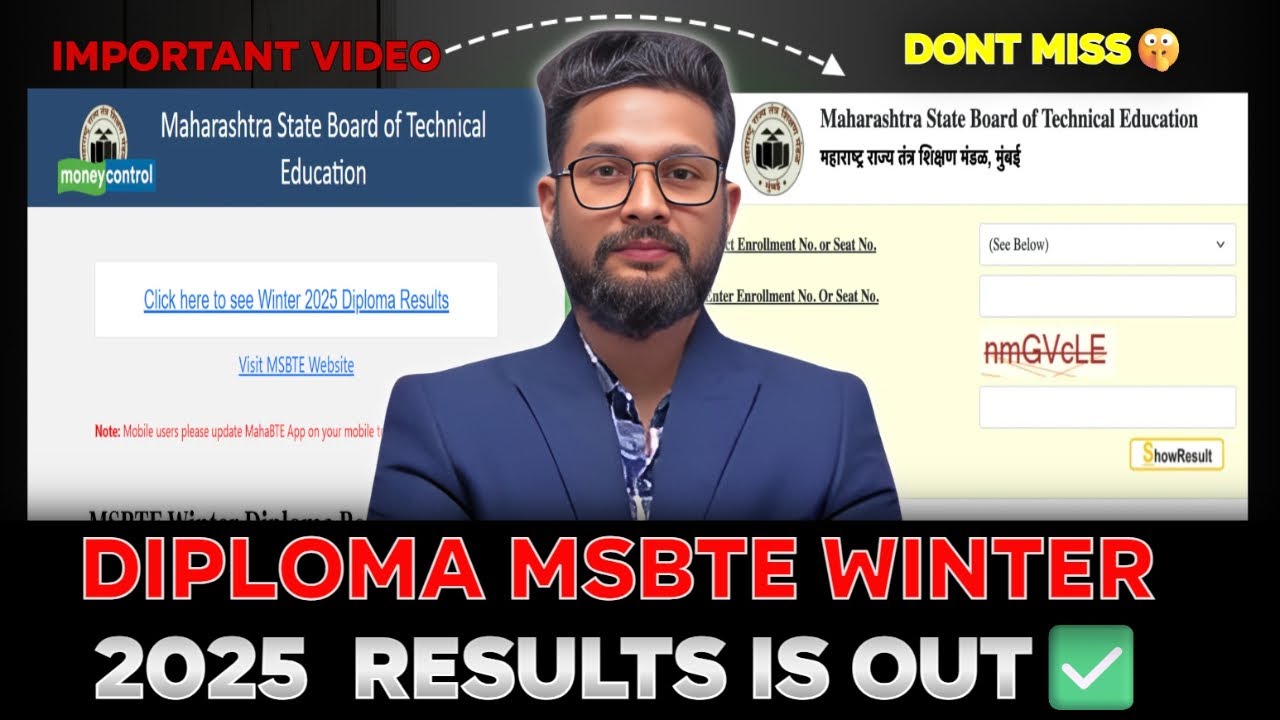 DIPLOMA (MSBTE) WINTER 2025 RESULT IS OUT | IMPORTANT VIDEO | MUST WATCH | #diplomamsbte 