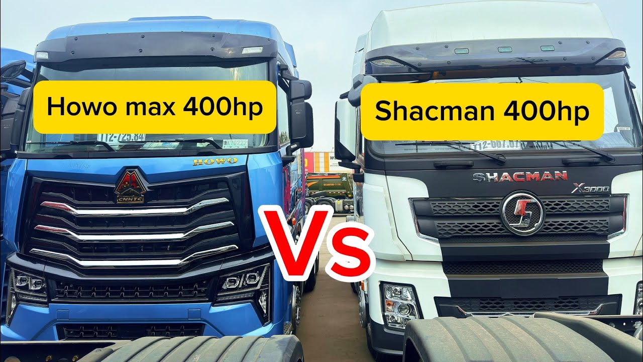 So sánh nhanh đầu kéo shacman 400hp với đầu kéo howo max 400hp có những điểm khác nhau gì 